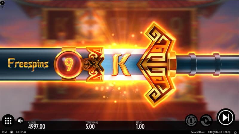 Sword Of Khans Freespins Feature