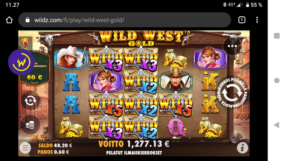 Wild West Gold Casino win picture by tiikerililja87 21.5.2020 1277.13e 2129X Wildz