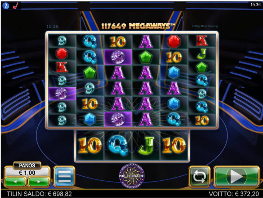 Who Wants to be a Millionaire Casino win picture by Kari Grandi 15.6.2020 372.20e 372X