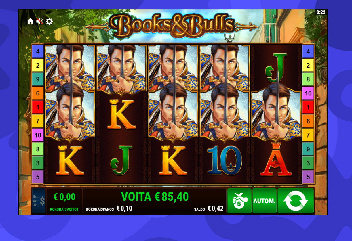 Books and Bulls Casino win picture by Banhamm 27.8.2020 85.40e 854X