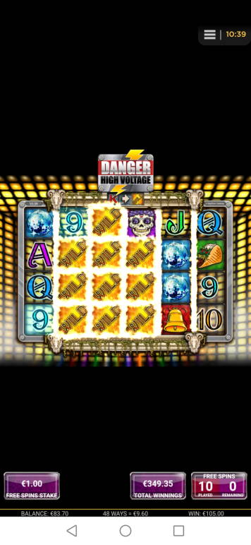 Danger High Voltage Casino win picture by jyrkkenkloppi 21.8.2020 349.35e 349X