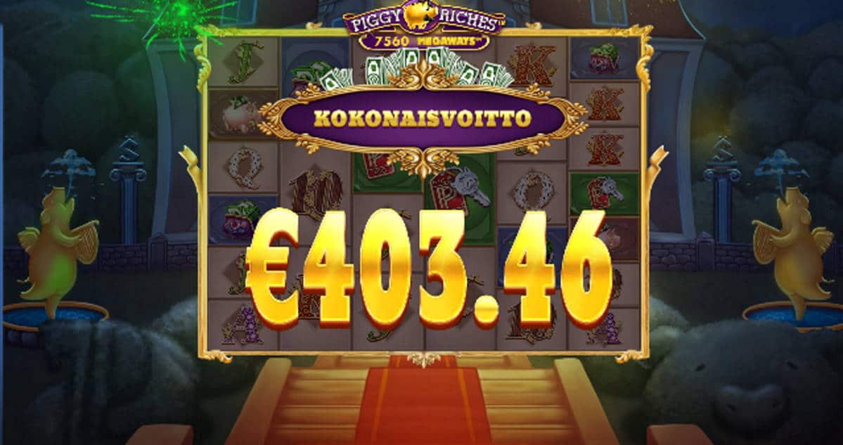 Piggy Riches Megaways Casino win picture by Maani 5.8.2020 403.46e 2017X