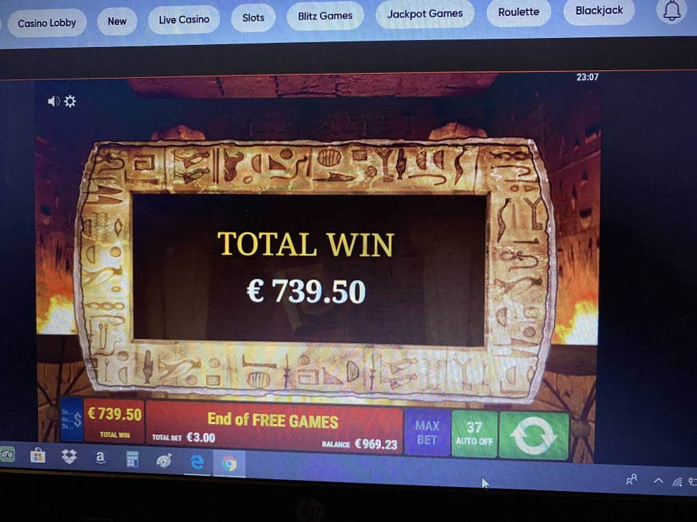 Ramses Book Casino win picture by livewithoutlimits1986 10.8.2020 739.50e 247X SimpelCasino