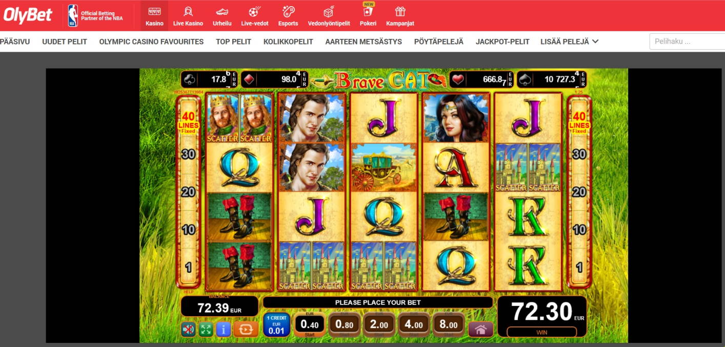 Brave Cat Casino win picture by Mrmork666 24.9.2020 72.30e 181x Olybet