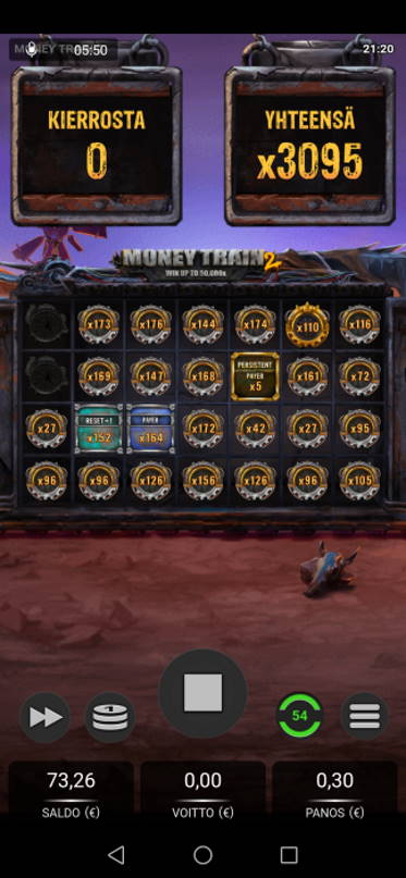 Money Train 2 Casino win picture by akziinus 8.9.2020 928.5e 3095X