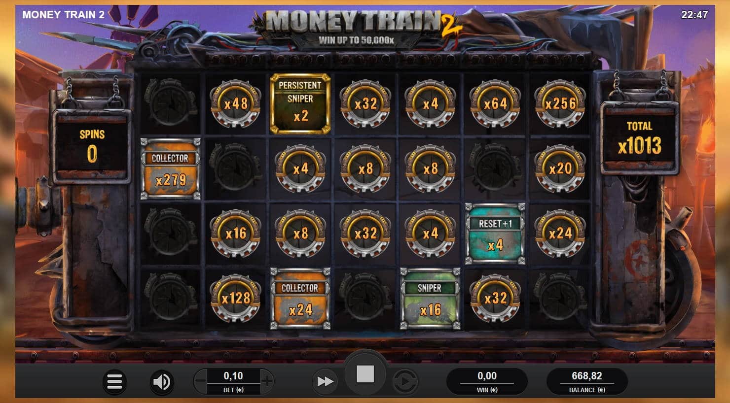 Moneytrain 2 Casino win picture by MrMork 14.9.2020 101.30e 1013X