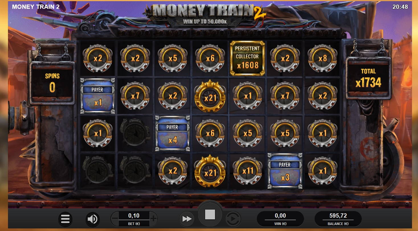 Moneytrain 2 Casino win picture by MrMork 14.9.2020 173.40e 1734X