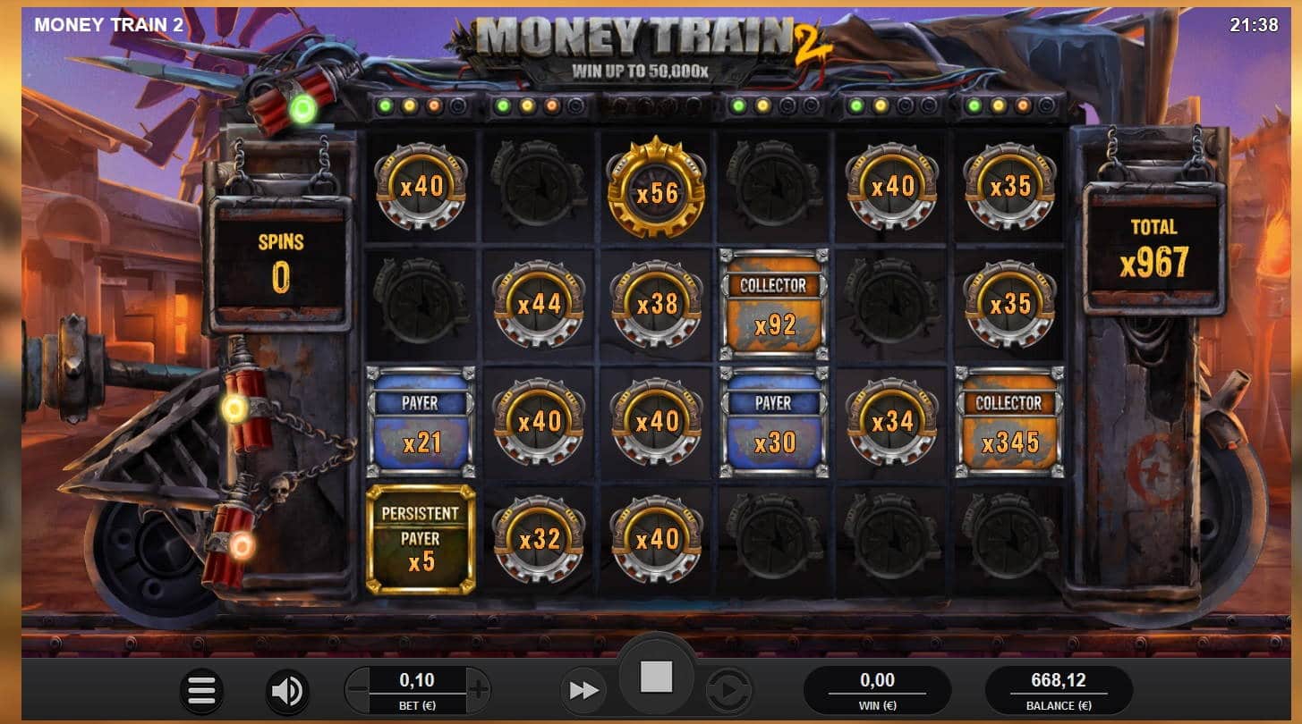 Moneytrain 2 Casino win picture by MrMork 14.9.2020 96.70e 967X