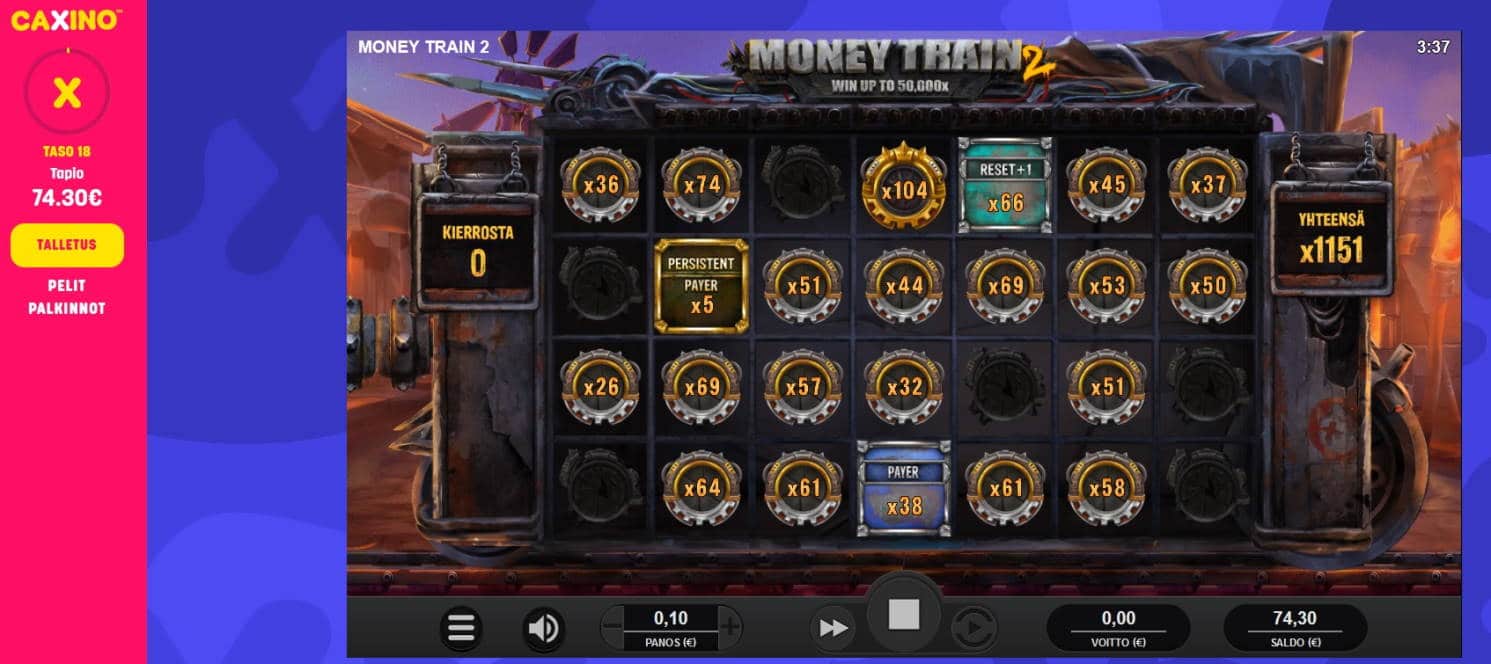 Moneytrain 2 Casino win picture by MrMork 17.9.2020 115.10e 1151X Caxino