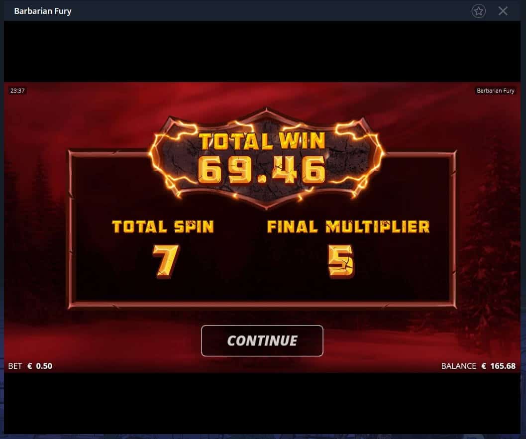 Barbarian Fury Casino win picture by MrMork666 22.11.2020 69.46e 139x