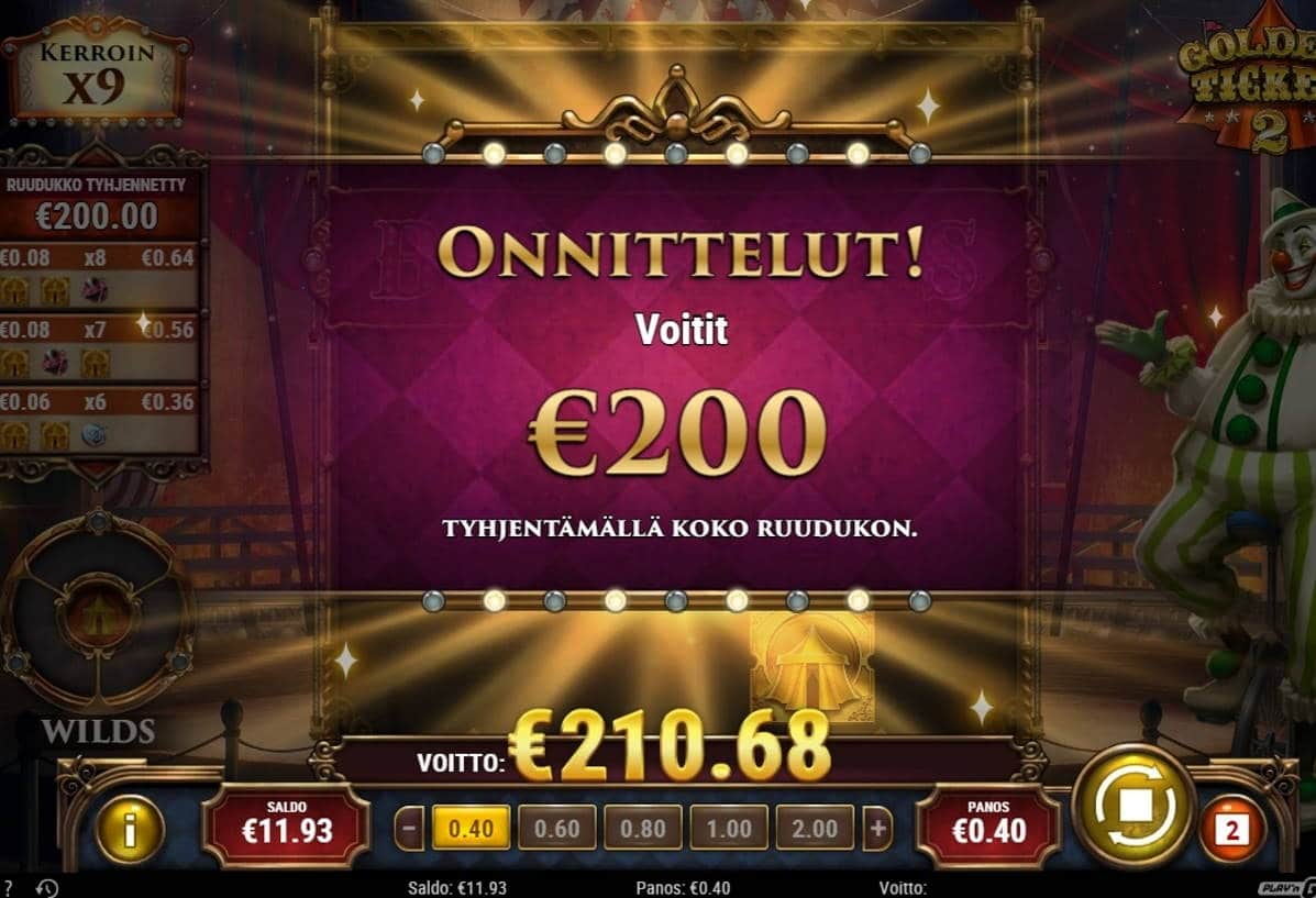 Golden Ticket 2 Casino win picture by Rektumi 11.12.2020 200e 500X