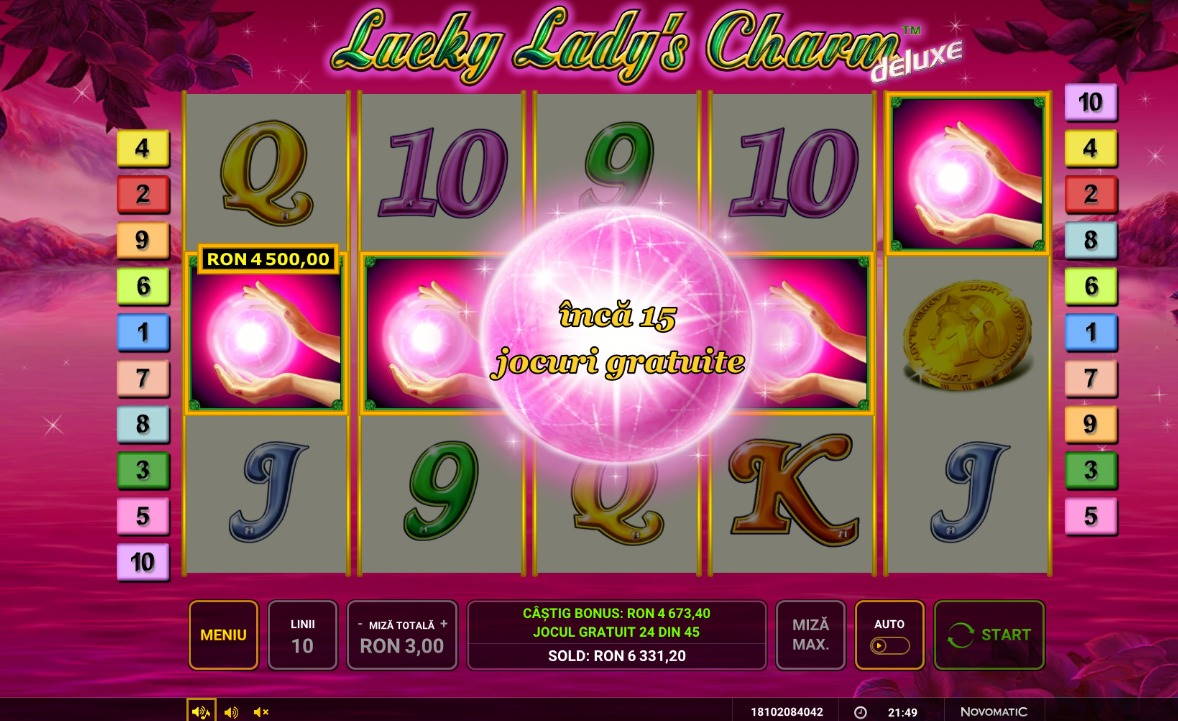 Lucky Lady Charm Deluxe Casino win picture by NightKnight90 16.12.2020 4500Ron 1500X