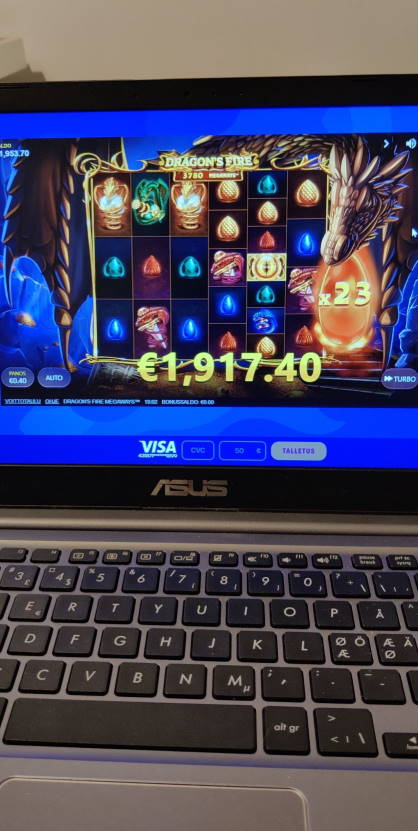 Dragons Fire Megaways Casino win picture by Gestede15 3.3.2021 1917.40e 4794X