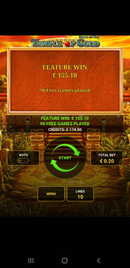 Tempel of Gold Casino win picture by rumakunsaapas 17.1.2021 174.90e 875X