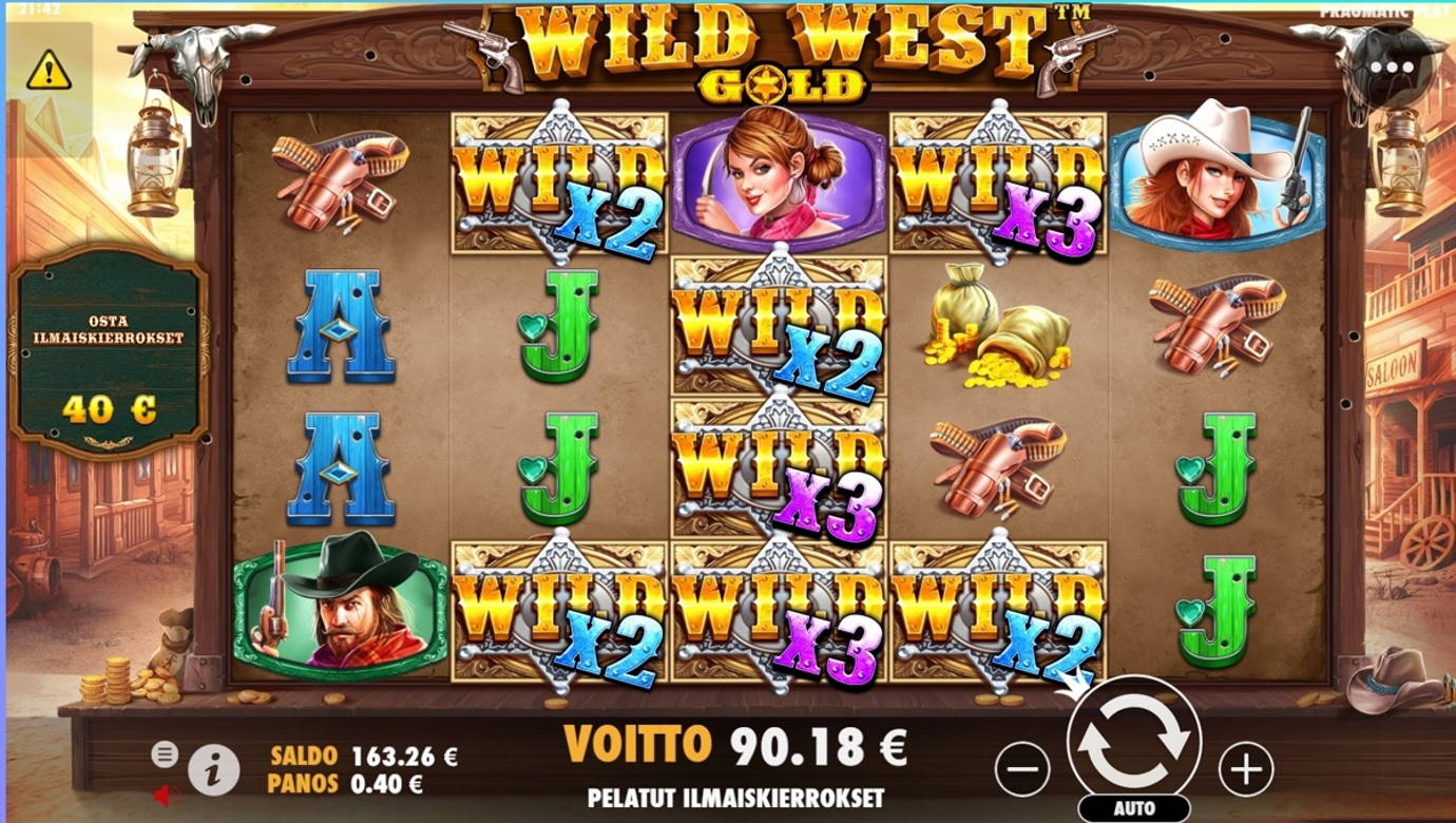 Wild West Gold Casino win picture by dj_niemi 6.8.2021 90.18e 225X Wildz
