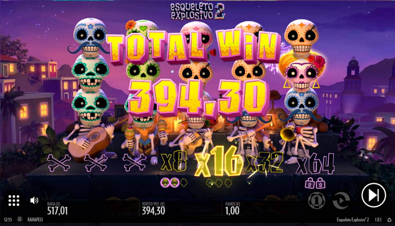 Esqueleto Explosivo 2 Casino win picture by Kari Grandi 17.9.2021 394.30e 394X