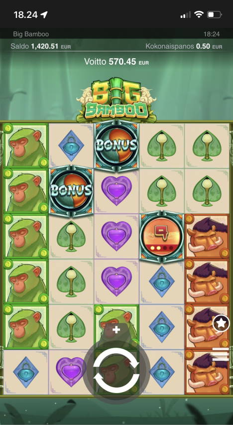 Big Bamboo Casino win picture by jjrspinner 2.5.2022 570.45e 1141X