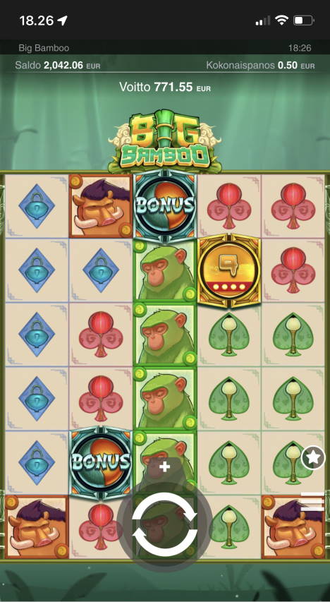 Big Bamboo Casino win picture by jjrspinner 2.5.2022 771.55e 1543X