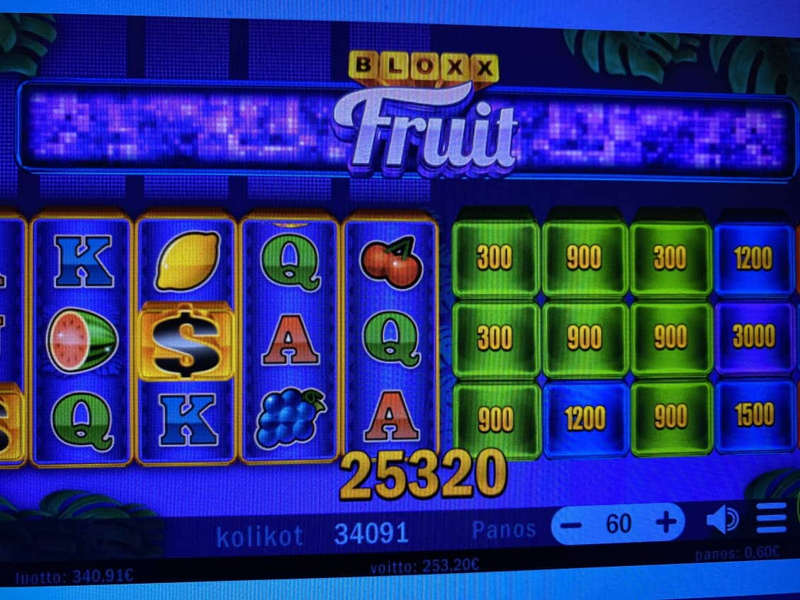 Bloxx Fruit Casino win picture by Julluh 8.10.2021 253.20e 422X