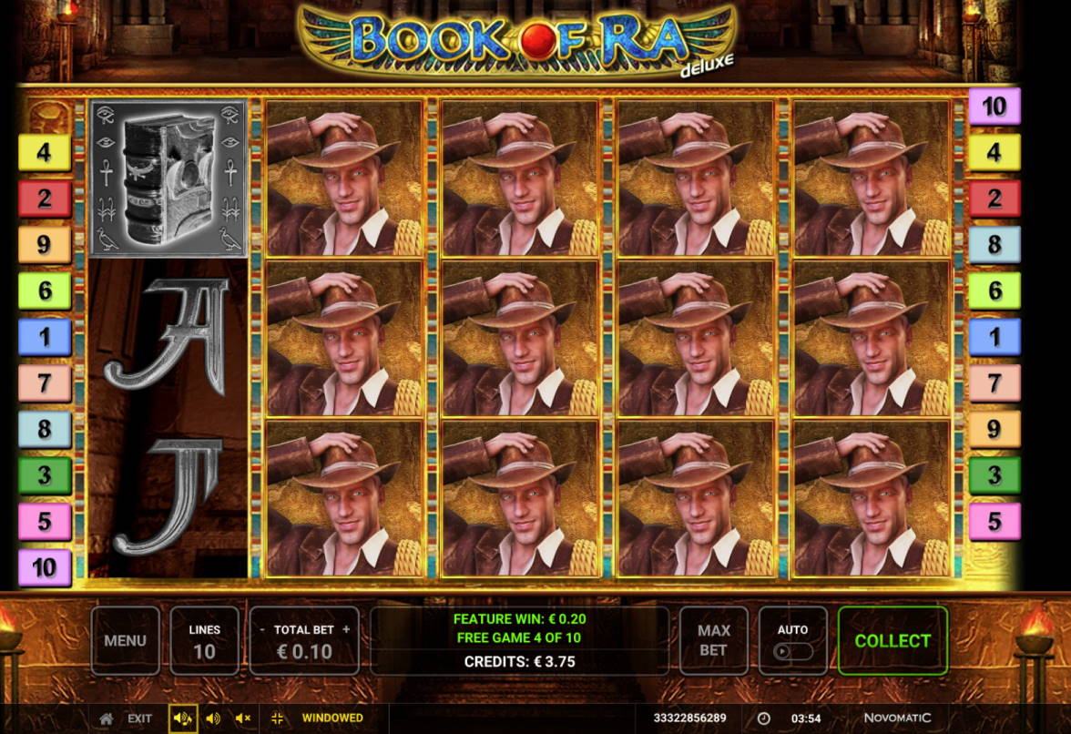 Book of Ra Casino win picture by Banhamm 9.12.2021 100e 1000X