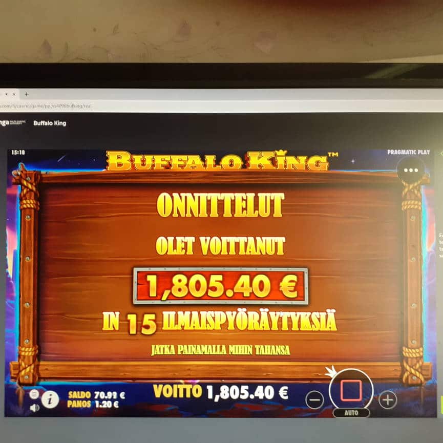 Buffalo King Casino win picture by Hurlumhej 6.3.2022 1805.40e 1505X