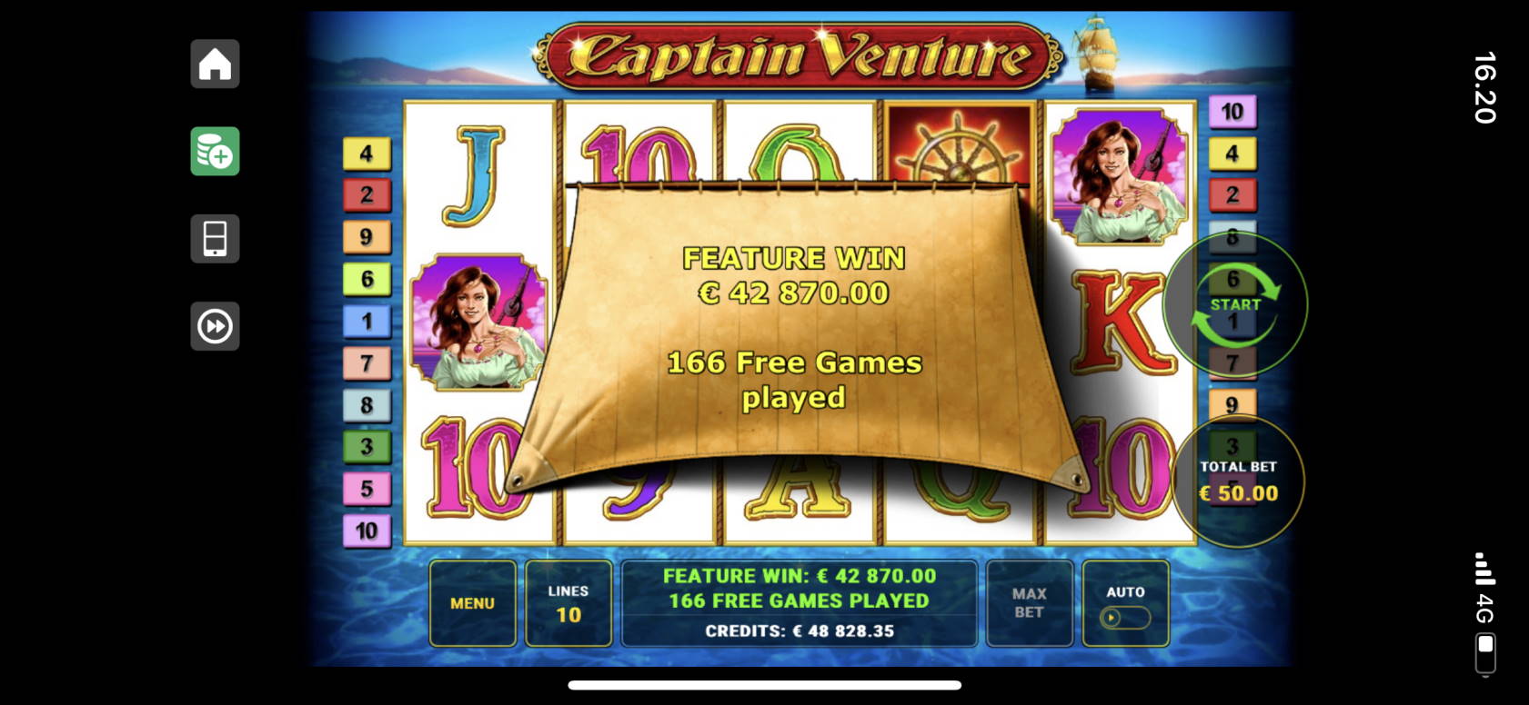 Captain Venture Casino win picture by jarttu84 2.12.2021 42870e 857X LeoVegas