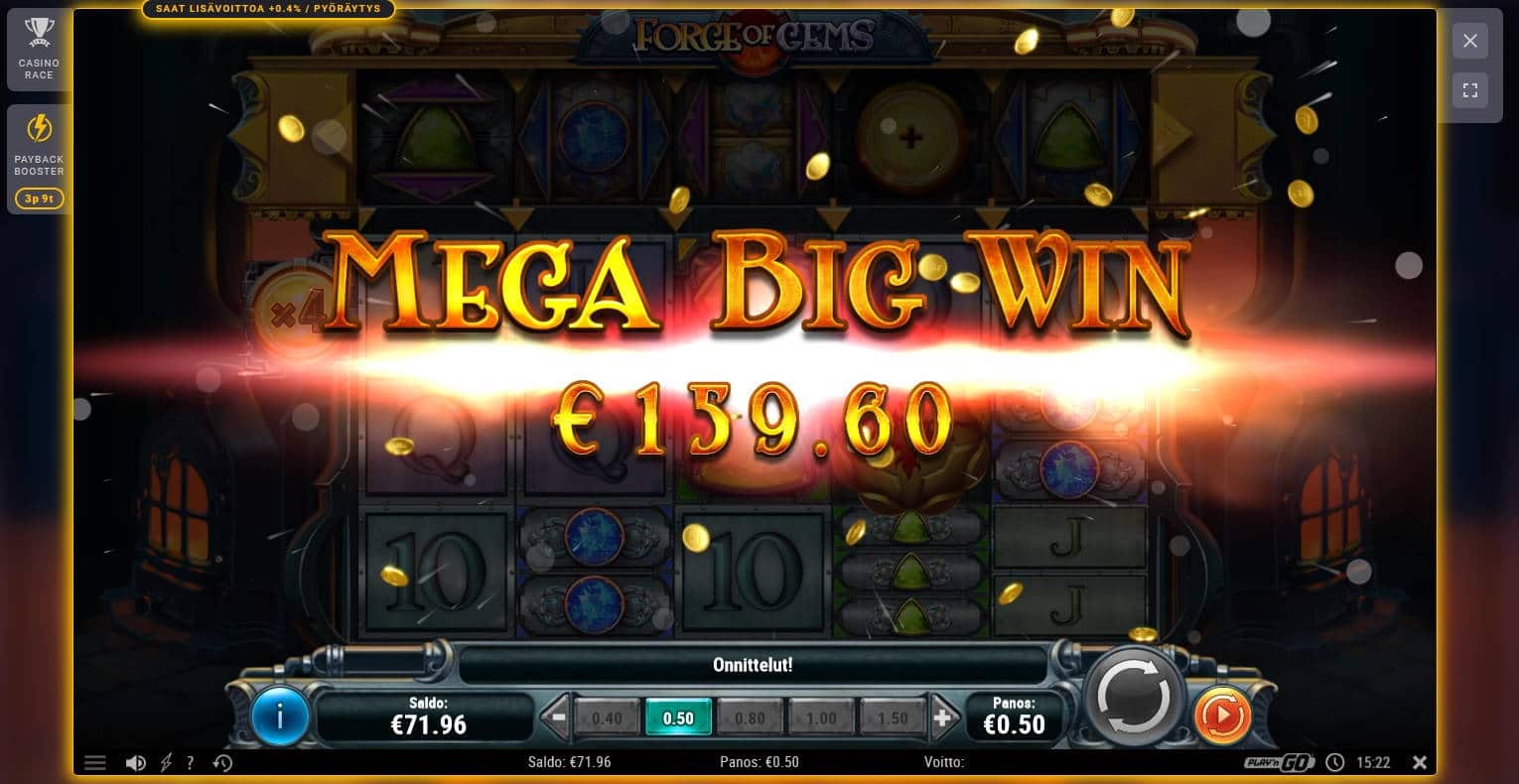 Forge of Gems Casino win picture by MrMork 14.4.2022 159.60e 319X