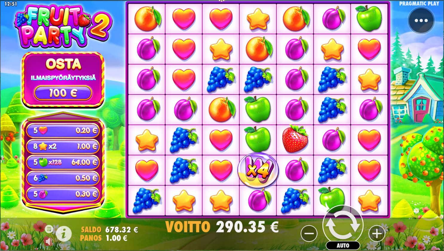 Fruit Party 2 Casino win picture by Kari Grandi 11.7.2022 290.35e 290X