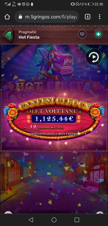 Hot Fiesta Casino win picture by Superhessu 17.1.2022 1125.44e