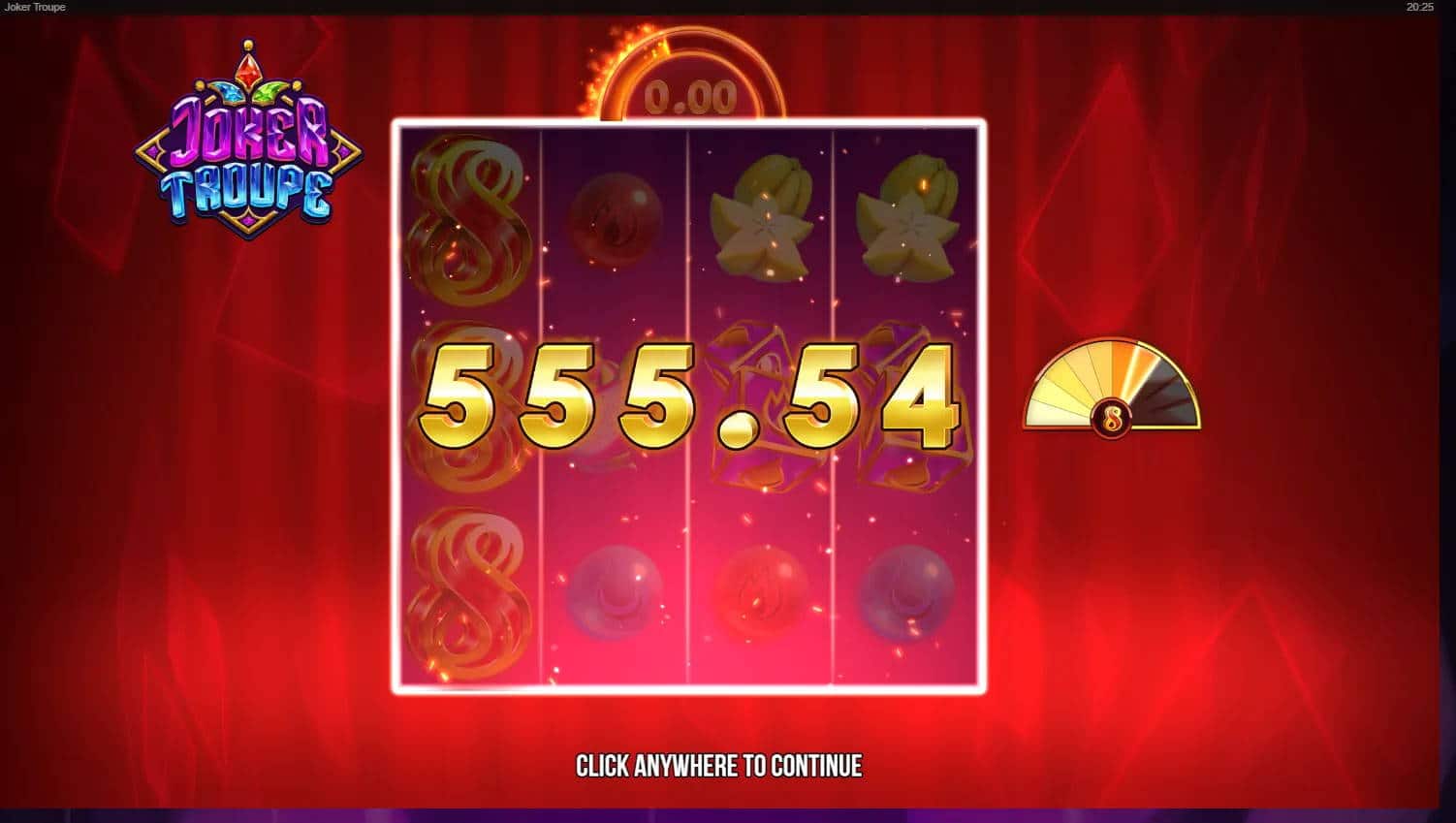Joker Troupe Casino win picture by Jonkki 17.1.2022 555.54e 2778X