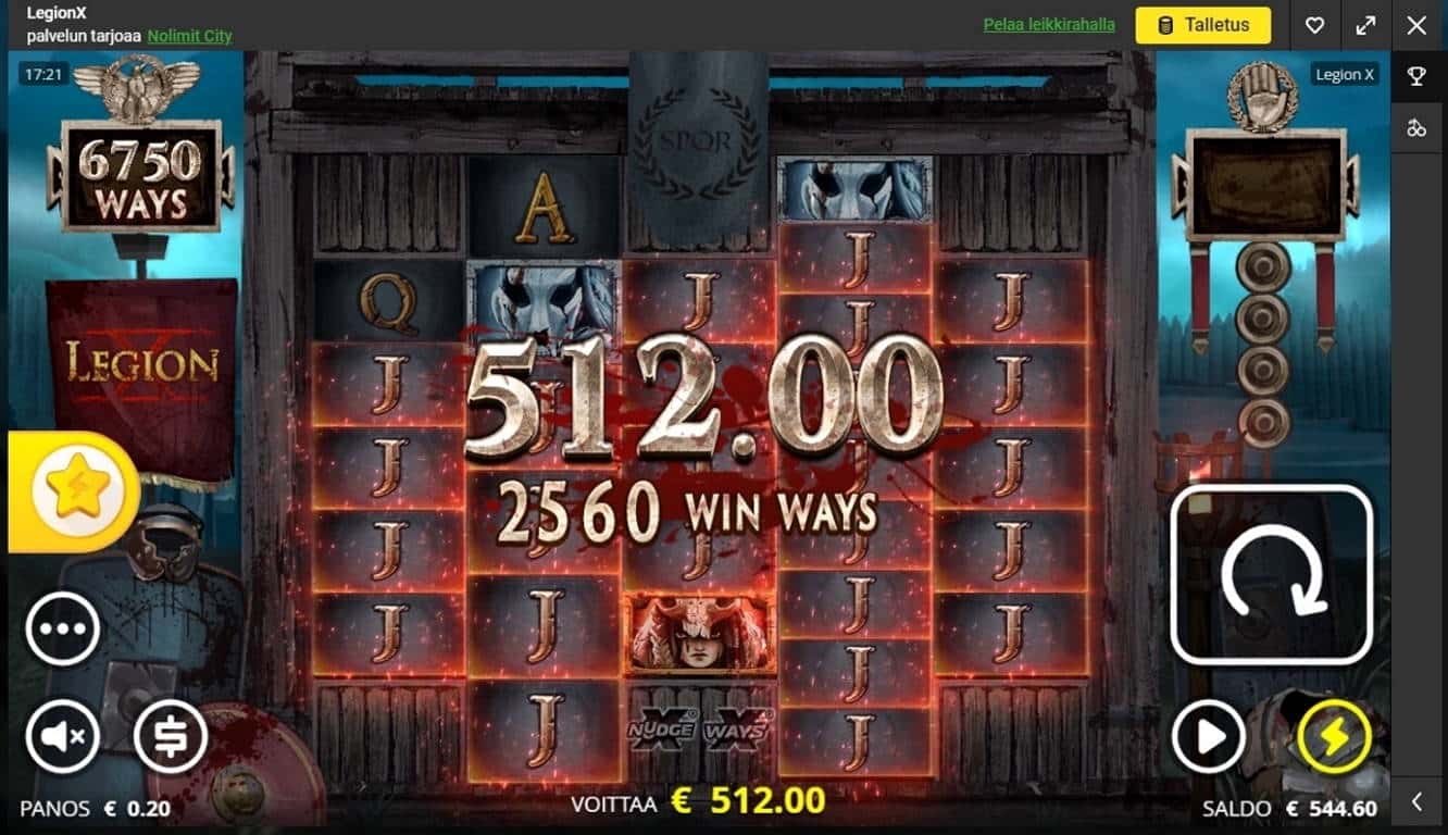 LegionX Casino win picture by Wile 27.7.2022 512e 2560X