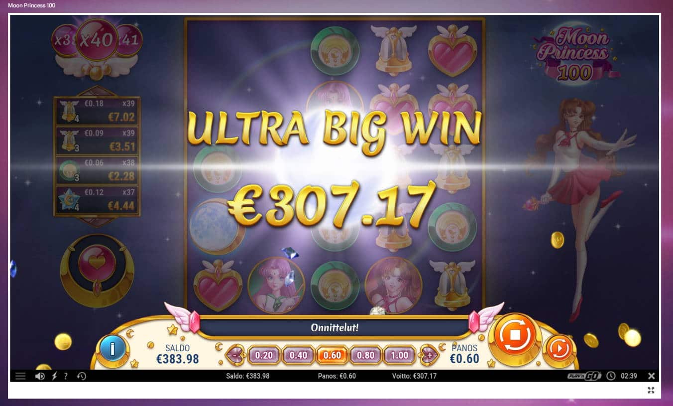 Moon Princess 100 Casino win picture by Perkl566 16.6.2022 307.17e 512X