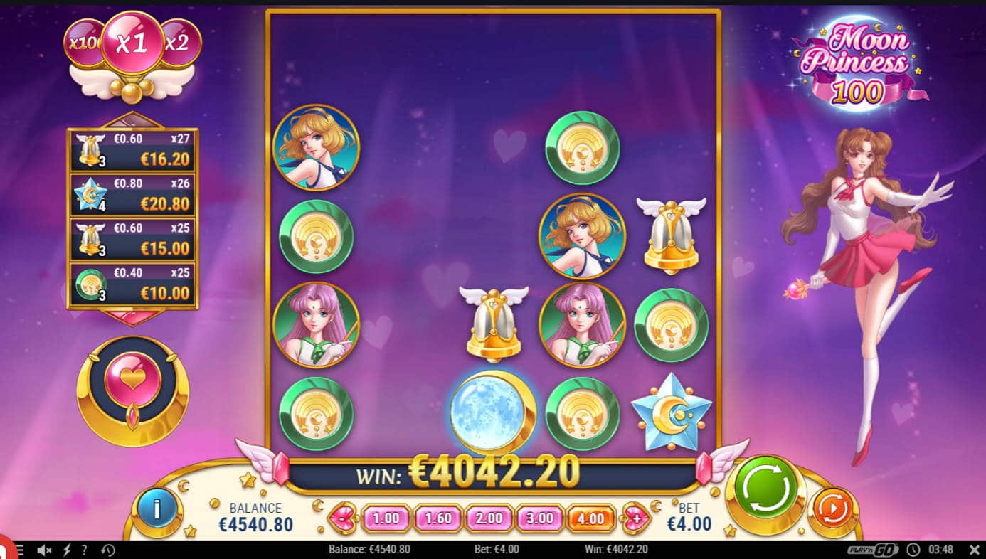 Moon Princess 100 Casino win picture by Tume 1.6.2022 4042.20e 1011X