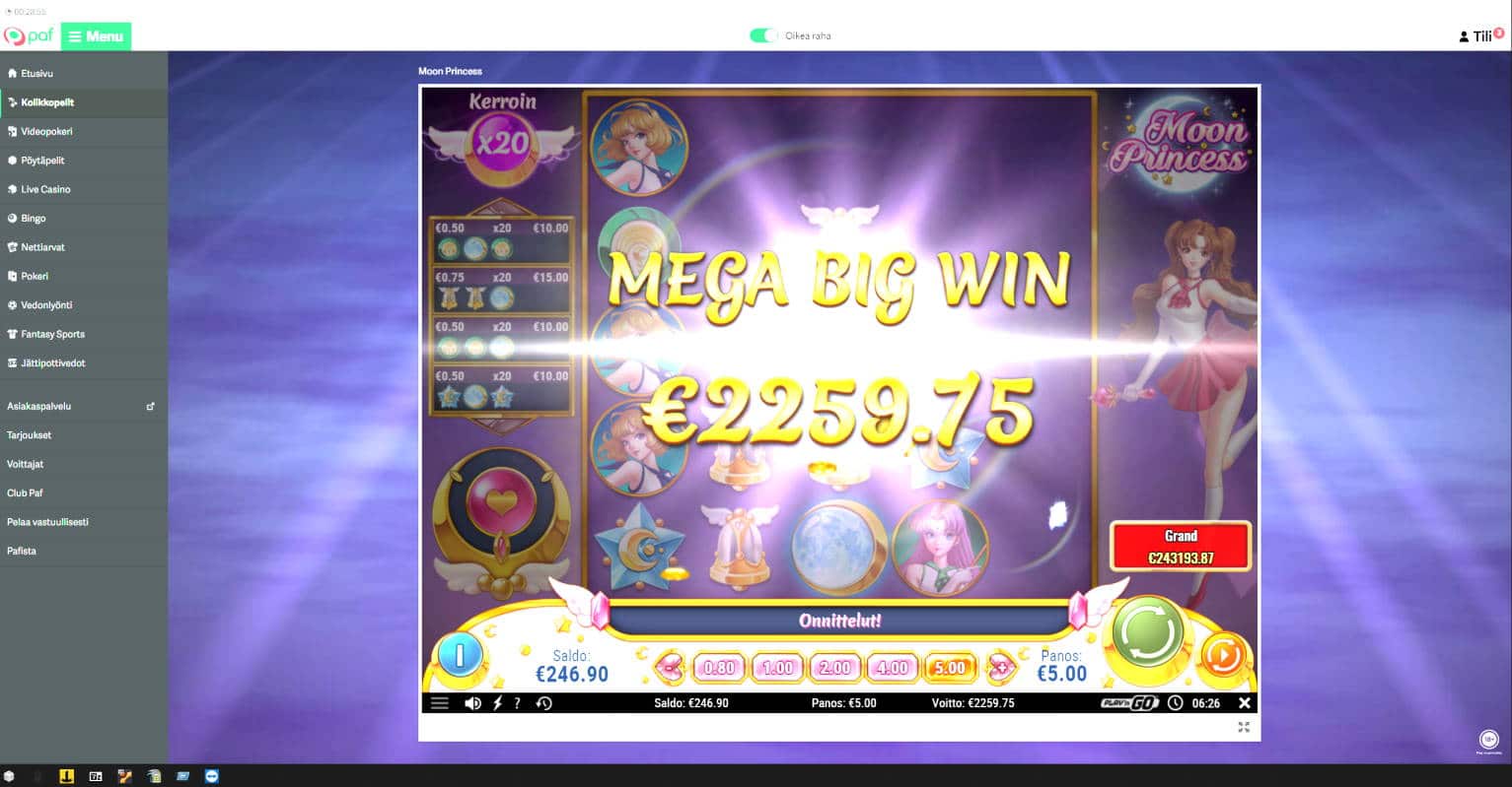 Moon Princess Casino win picture by Perkl566 4.6.2022 2259.75e 452X Paf