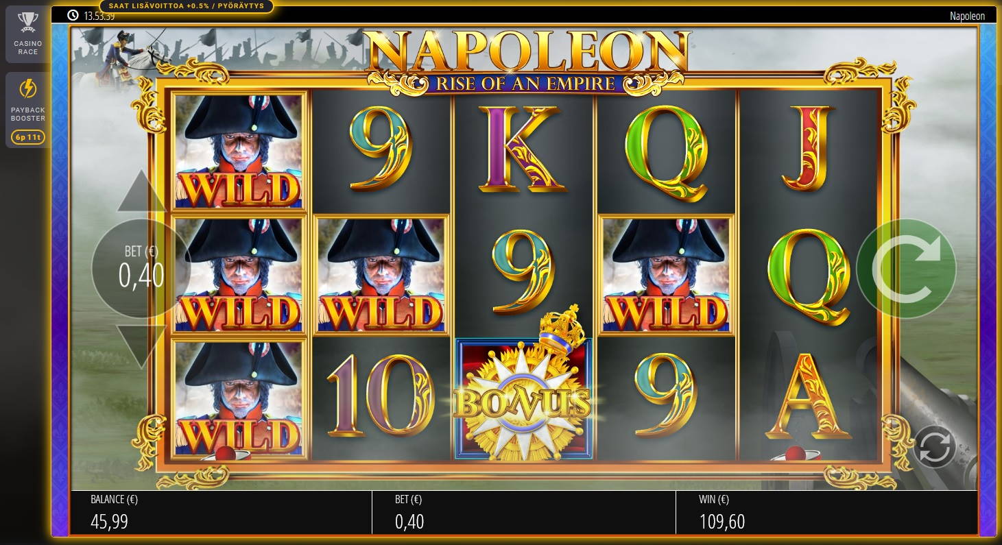 Napoleon Casino win picture by Mrmork666 3.1.2022 109.60e 274X