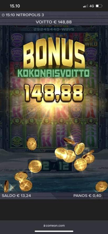 Nitropolis 3 Casino win picture by Kikkimatafakinhiiri 6.4.2022 148.88e 372X