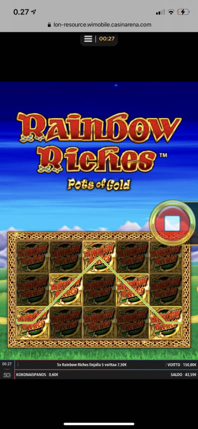 Rainbow Riches Pots of Gold Casino win picture by Julluh 11.10.2021 150e 250X