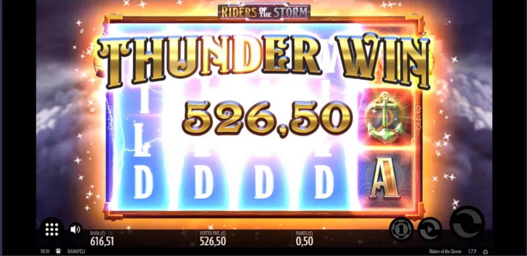 Riders of the Storm Casino win picture by Apina 27.7.2022 526.50e 1053X Supremo