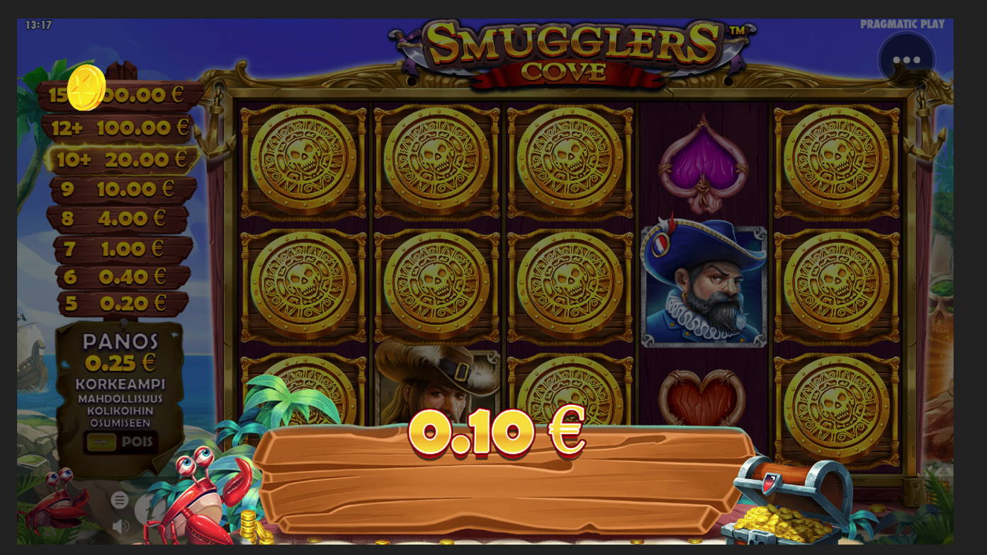 Smugglers Cove Casino win picture by Banhamm 11.12.2021 20e 100X