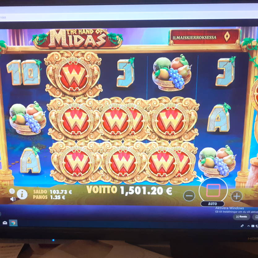 The Hand of Midas Casino win picture by Hurlumhej 27.10.2021 1501.20e 1201X