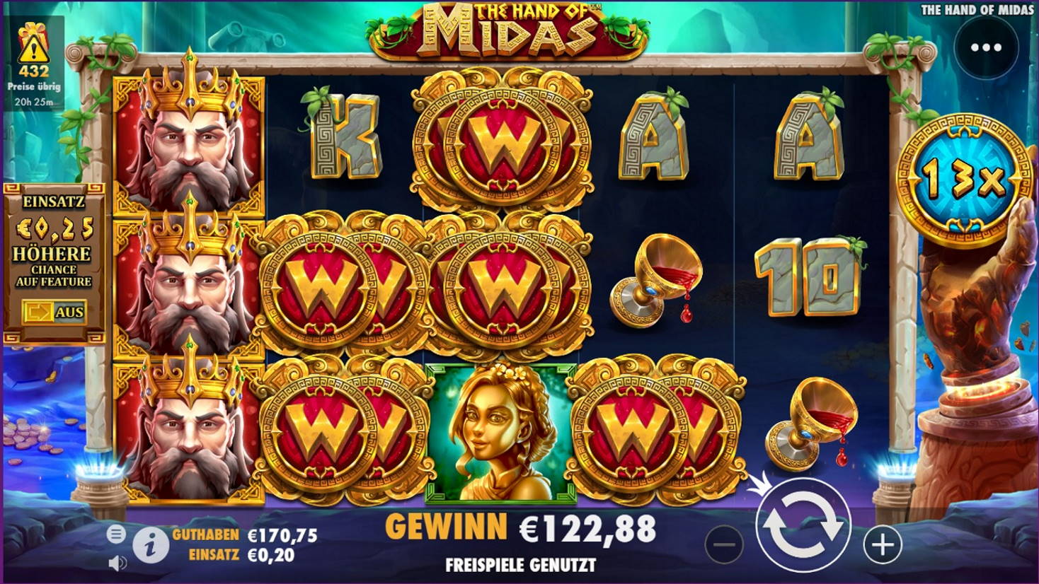 The Hand of Midas Casino win picture by x3n81 25.2.2022 122.88e 614X Wheelz