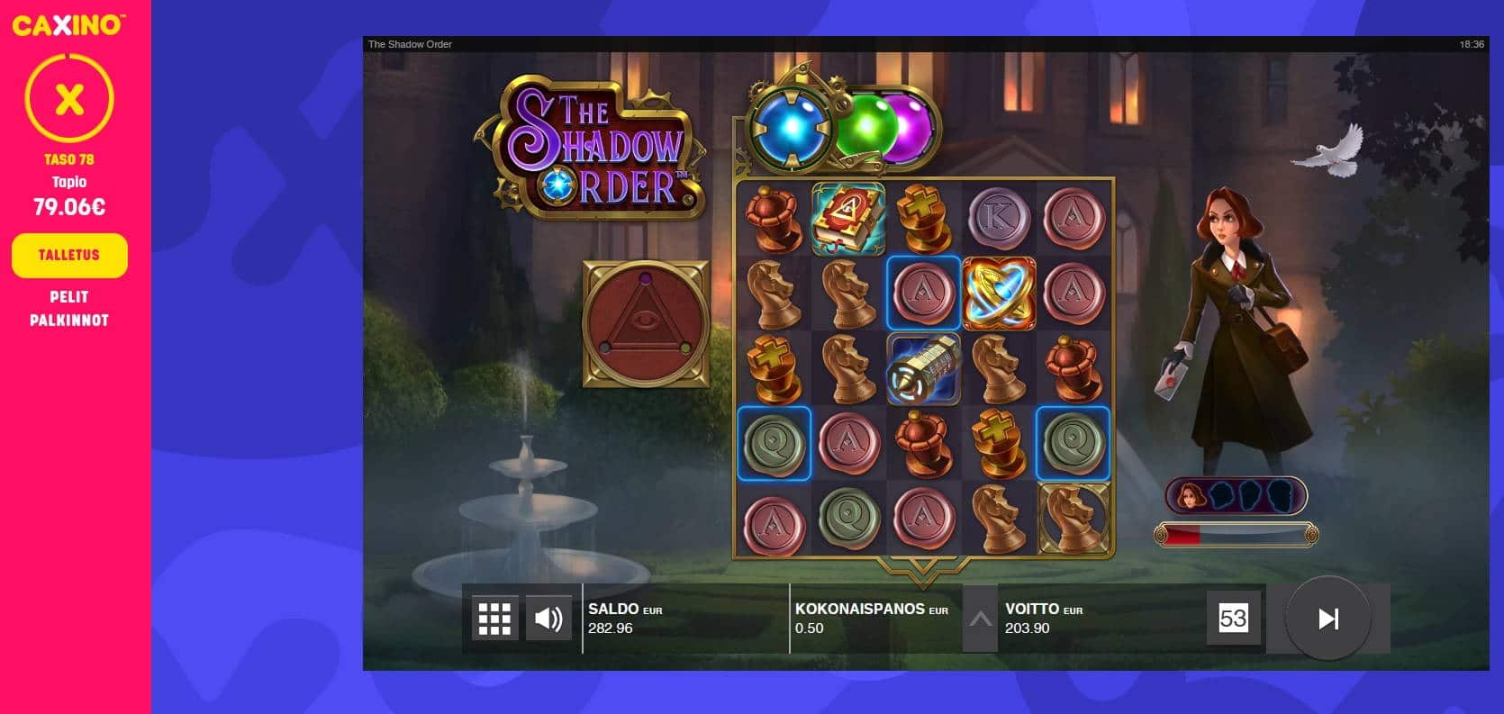 The Shadow Order Casino win picture by MrMork 19.6.2022 203.90e 408X Caxino