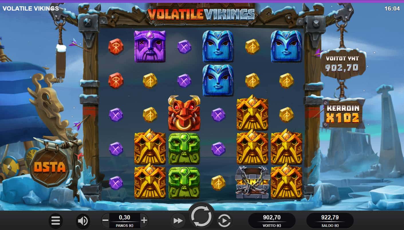 Volatile Vikings Casino win picture by Temez 4.7.2022 902.70e 3009X