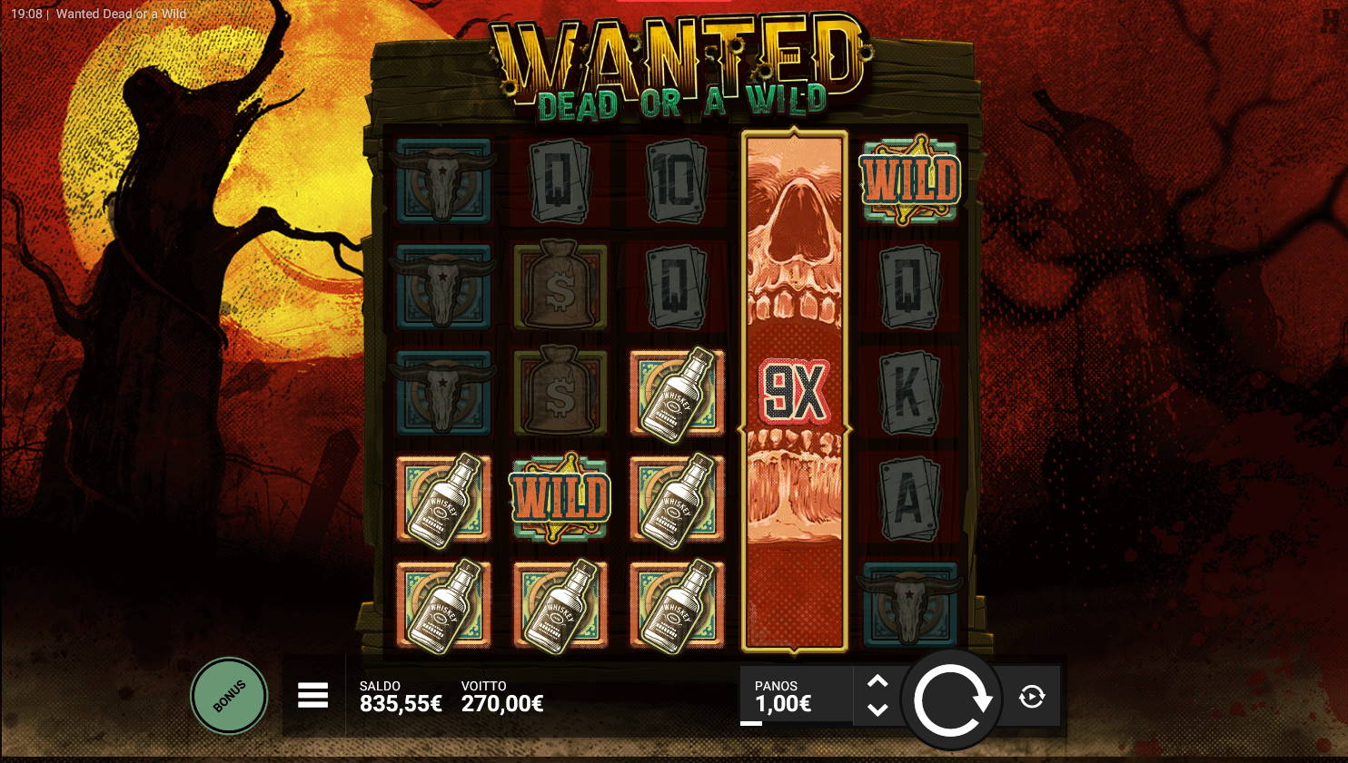 Wanted Dead or a Wild Casino win picture by Kari Grandi 27.6.2022 270e 270X