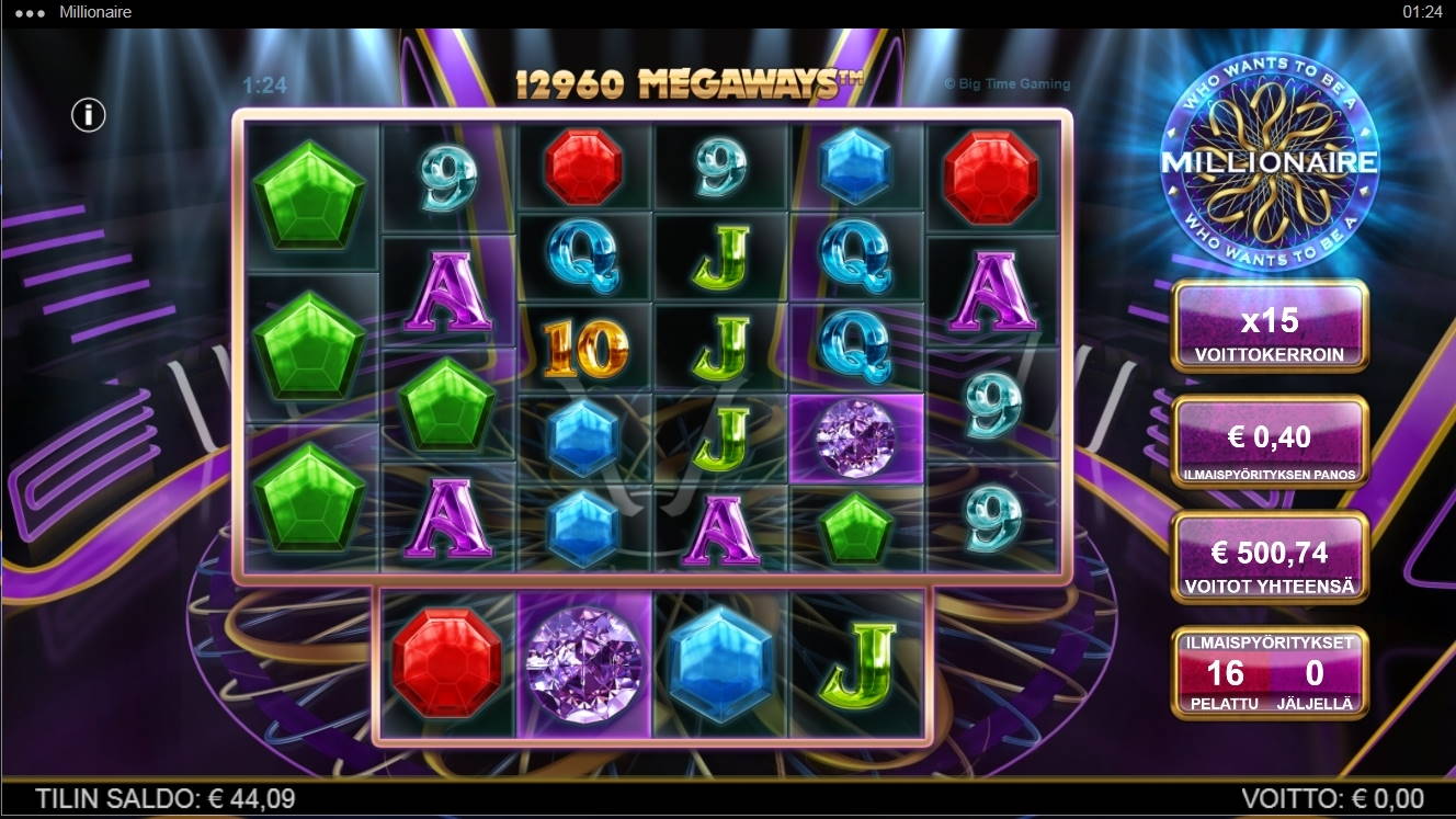 Who Wants to be A Millionaire Casino win picture by ArcanaAce 22.11.2021 500.74e 1252X