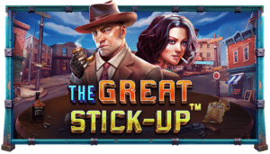 The Great Stick-Up slot logo