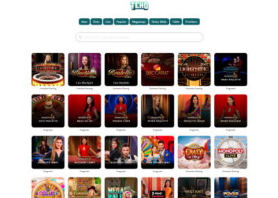 Teho Casino Live Dealer Games