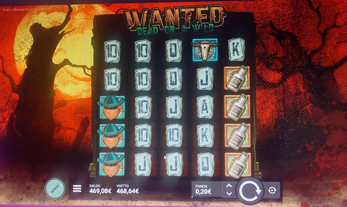 Wanted Dead or a Wild Casino win picture by Hurlumhej 6.8.2022 468.64e 2343X