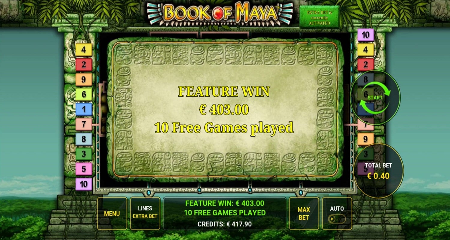 Book of Maya Casino win picture by DjNiemi 403€ 1007.5x 3.9.2022