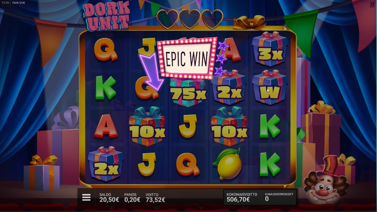 Dork Unit Casino win picture by Kopiovastaava 506.70€ 2533.5x 4.9.2022